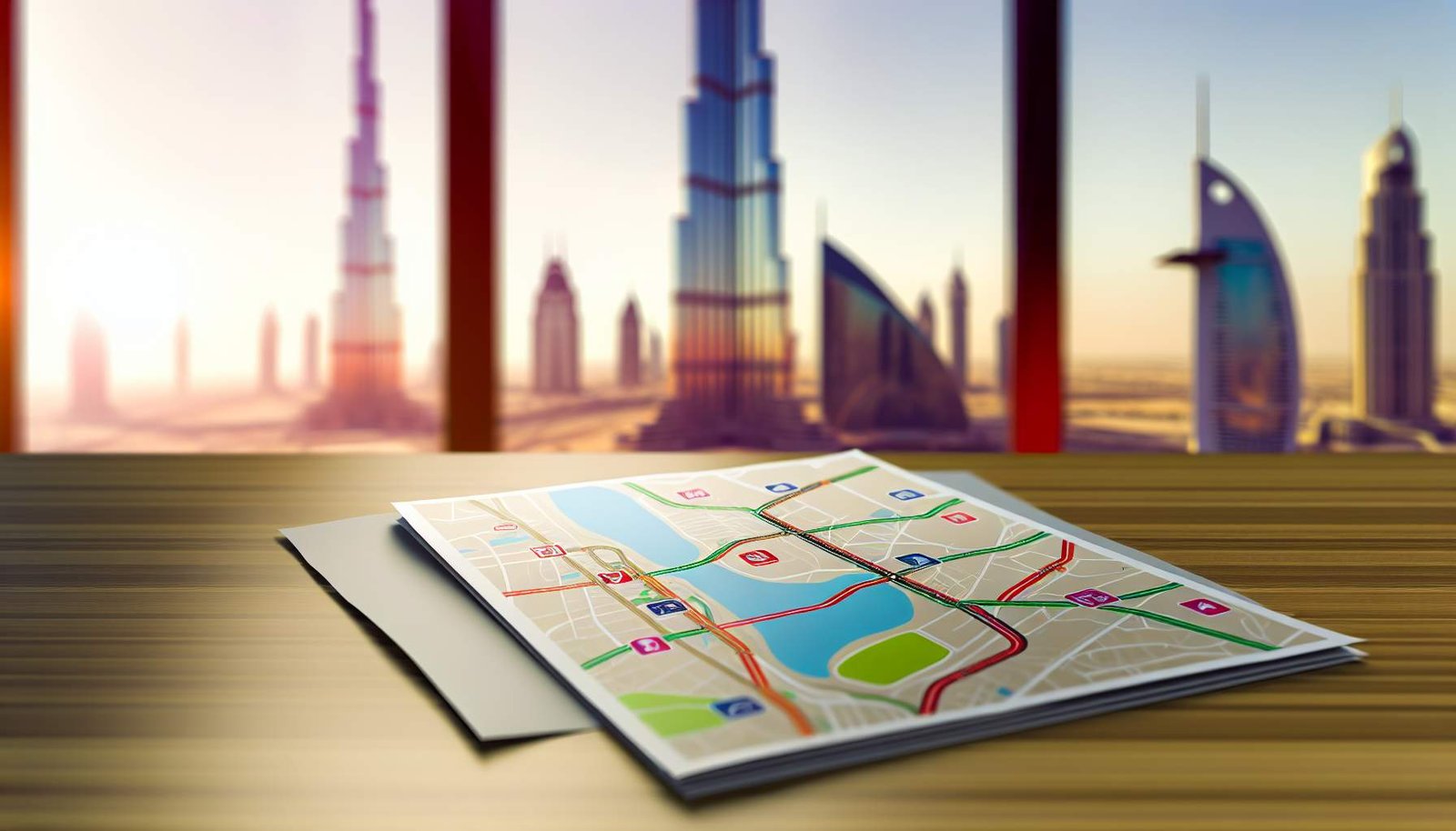 Découvrez la carte de Dubaï pour explorer la ville!