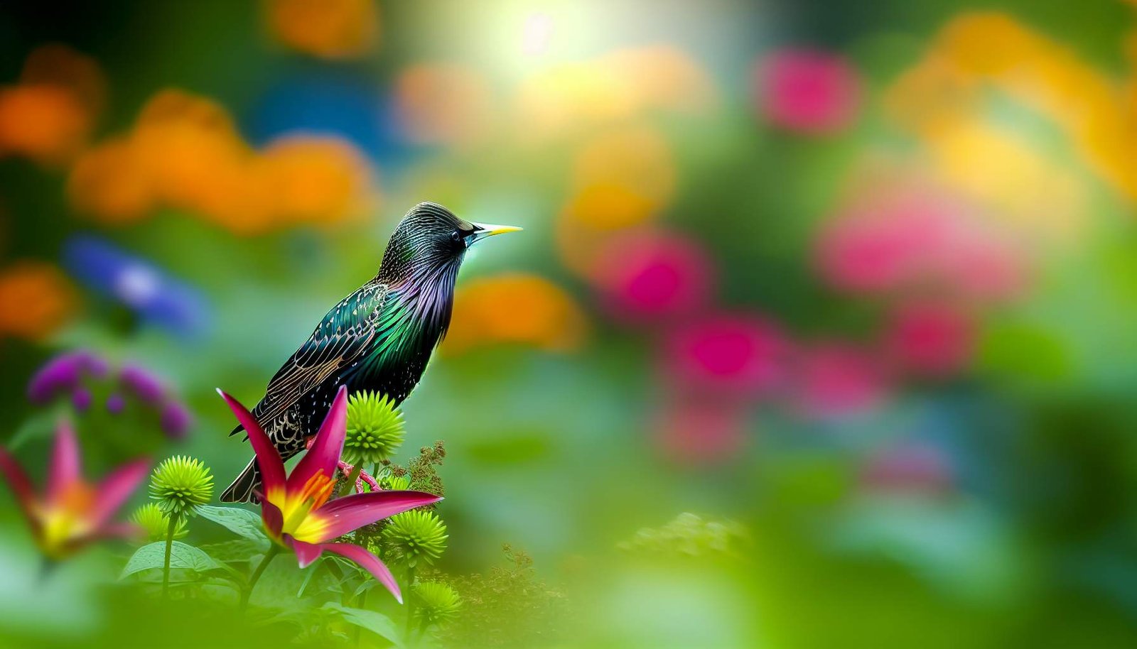 Étourneau dans le jardin : comment les attirer ?